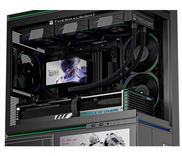Thermalright Wonder Vision 360 Turbo Argb Black 3x120mm - 1483706 - zdjęcie 4
